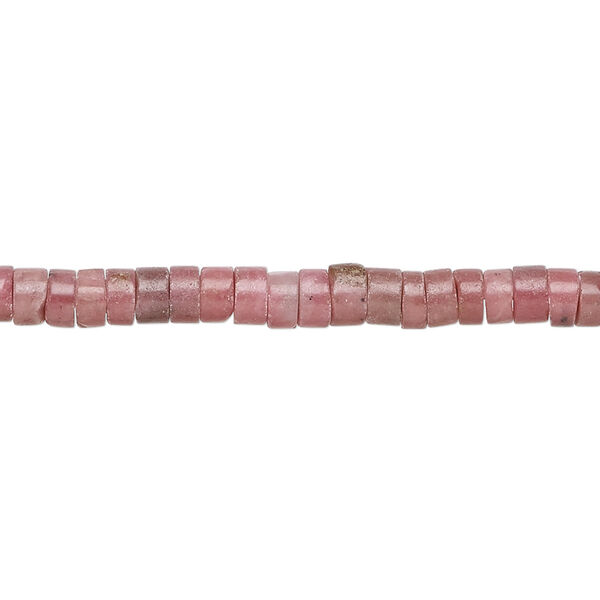 Rhodonite 1pkg1, heishi bead natural 15.5-16 inch 4x2mm image number 0