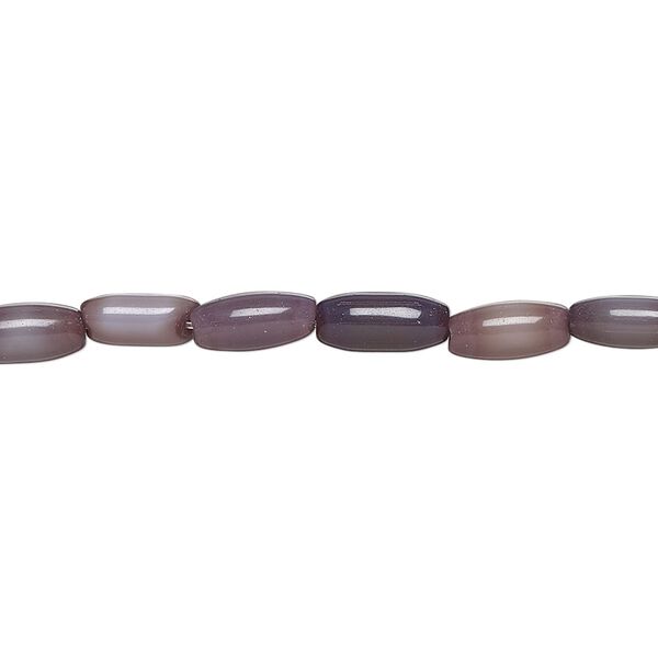 Bead, cat's eye glass (fiber optic glass), matte purple, 8x4mm-9x6mm oval, economy grade. Sold per 15-inch strand. image number 0