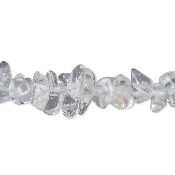 Quartz crystal 1pkg1, chip bead natural 15 inch large image number 0