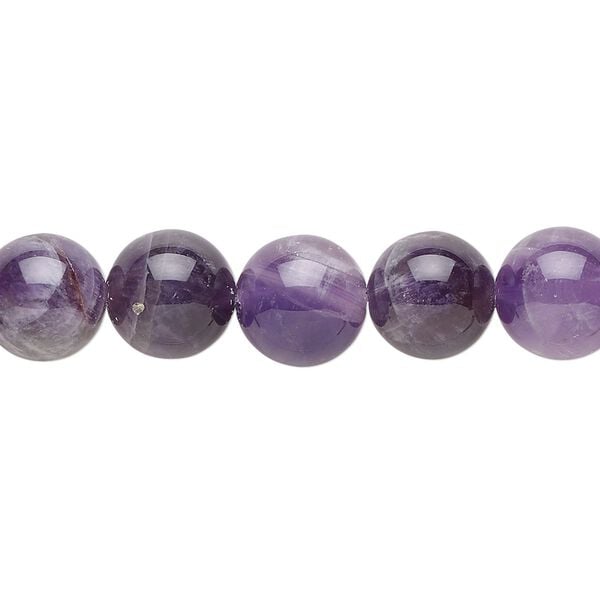 Banded amethyst 1pkg1, round bead natural 15.5-16 inch 10mm image number 0