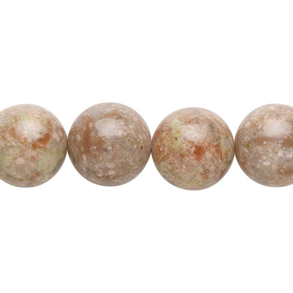 Autumn jasper 1pkg1, round bead natural 15.5-16 inch 12mm image number 0