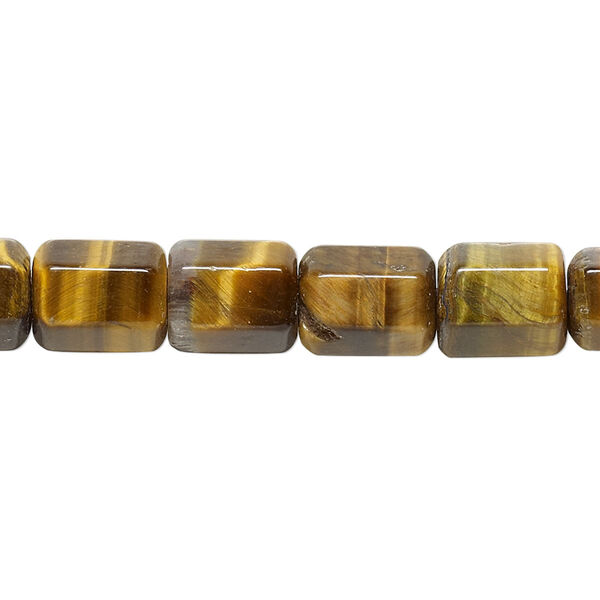 Tigereye 1pkg1, faceted tube bead natural 15.5-16 inch 10x7mm image number 0