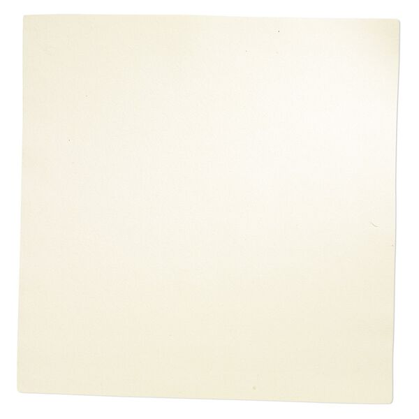 Sheet, faux suede, cream, 8-1/2 inch square, 0.6-0.7mm thick. Sold individually. image number 0