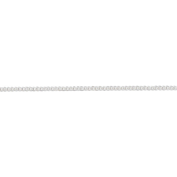 Chain, Gossamer™, sterling silver, 1mm oval curb. Sold per pkg of 5 feet. image number 0
