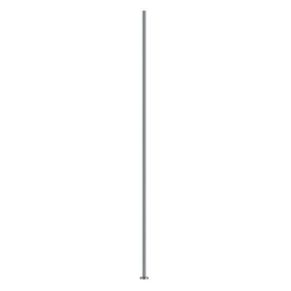 Head pin, gunmetal-plated brass, 2-1/2 inches, 21 gauge. Sold per pkg of 500. image number 0