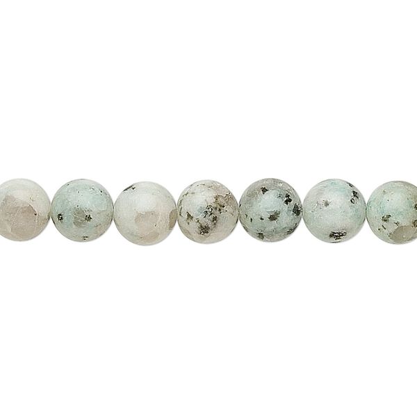 Sesame jasper 1pkg1, round bead natural 15.5-16 inch 8mm image number 0