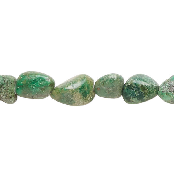 Turquoise 1pkg1, pebble bead 15 inch large image number 0