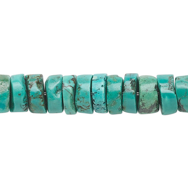 Turquoise 1pkg1, heishi bead 15.5-16 inch 9x5mm image number 0