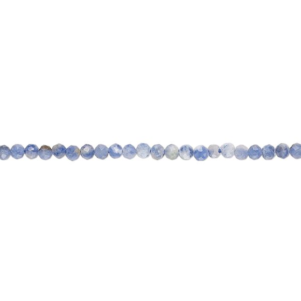 Sodalite 1pkg1, hand-cut faceted round bead natural 12 inch 2mm image number 0