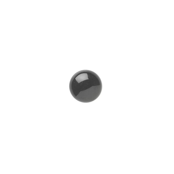 Black onyx 1pkg10, calibrated round cab 7mm image number 0