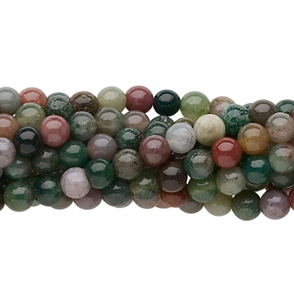 Fancy jasper 1pkg10, round bead natural C grade, 15.5-16 inch 4mm image number 0