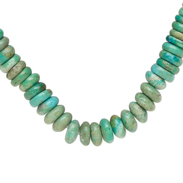Turquoise 1pkg1, rondelle bead 15.5-16 inch graduated 6x2mm-8x3mm image number 0