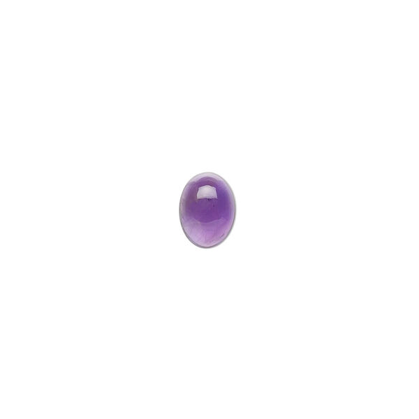 Amethyst 1pkg2, hand-cut calibrated oval cab natural B grade, 8x6mm image number 0