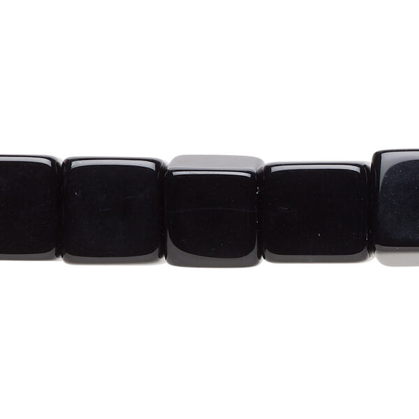 Black onyx 1pkg1, cube bead B grade, 15.5-16 inch 10mm image number 0