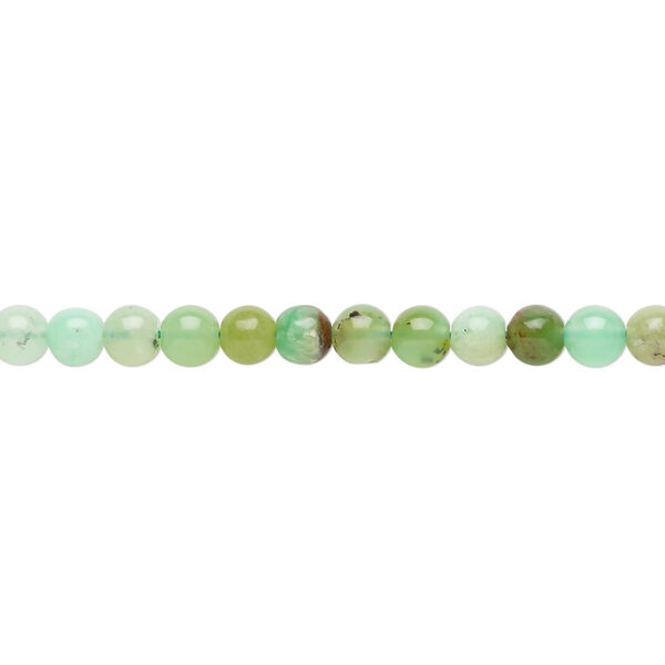 Chrysoprase 1pkg1, round bead natural 8 inch 4mm image number 0