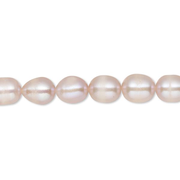 Pearl, cultured freshwater, mauve, 5-7mm rice, D grade. Sold per 15-inch strand. image number 0