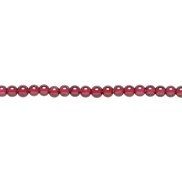 Rhodolite garnet 1pkg1, semi-round bead natural 15.5-16 inch 2-2.5mm image number 0