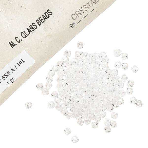 Bead 576pk crystal, vintage Preciosa Czech crystal 5mm bicone image number 0
