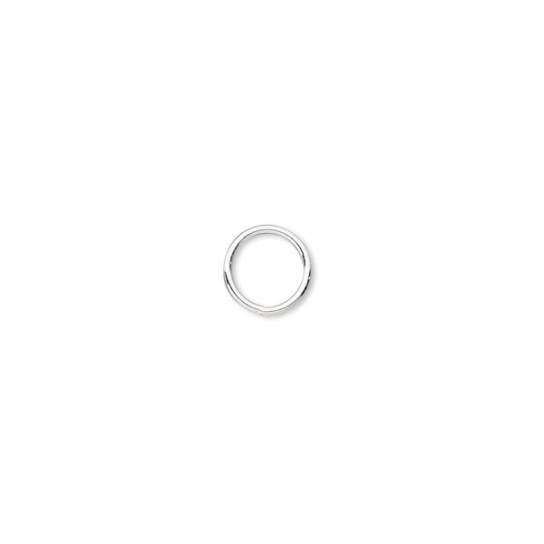 Jump ring, sterling silver-filled, 7mm soldered round, 5.8mm inside diameter, 22 gauge. Sold per pkg of 20. image number 0