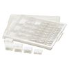 Organizer, Assorted Bead Storage Tray™, Bead Storage Solutions™, plastic, clear and opaque off-white, 13-3/4 x 10-1/2 x 2 inches. Sold per 45-piece set. image number 1