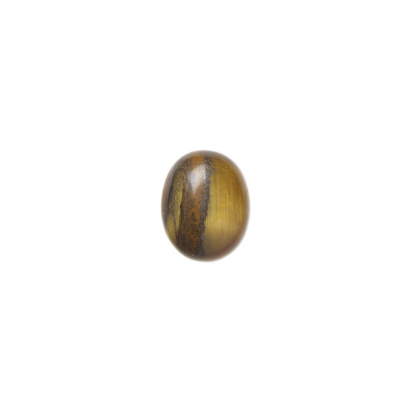 Tigereye 1pkg10, calibrated oval cab natural 10x8mm image number 0