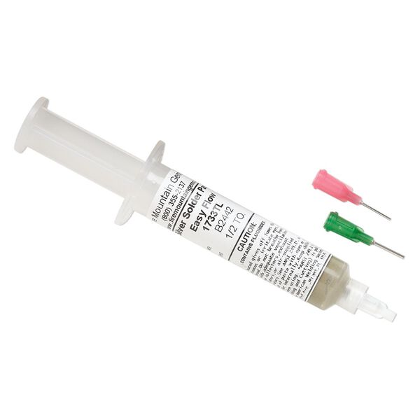 Solder paste, sterling silver with flux, easy flow. Sold per 0.5-troy ounce tube. image number 0
