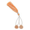 Peach moonstone 1pkg2, hand-cut top-drilled puffed teardrop bead natural 14x14mm image number 1