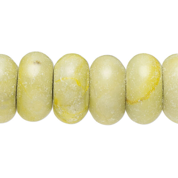 Olive new "jade" 1pkg1, rondelle bead C grade, 15.5-16 inch 17x8mm-18x10mm image number 0