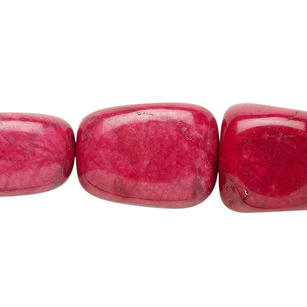 Howlite 1pkg1, tumbled nugget bead 15.5-16 inch medium to large image number 0