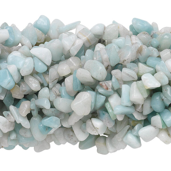 Amazonite 1pkg10, chip bead natural 34 inch medium image number 0