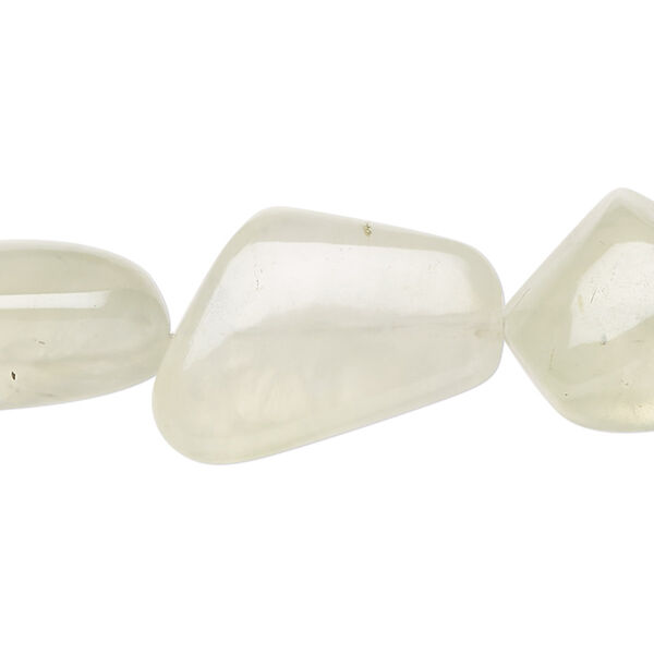 Prehnite 1pkg1, hand-cut nugget bead natural 14 inch medium image number 0