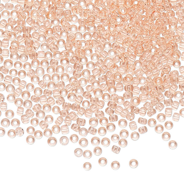 Seed bead, TOHO BEADS®, glass, pkg/50g, #11 round, transparent rosaline (TR-11-11). image number 0