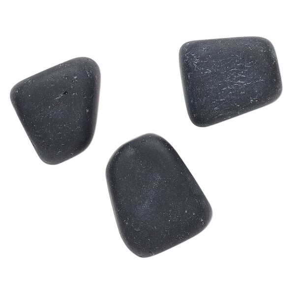 Obsidian 1pkg3, matte undrilled nugget component natural medium image number 0