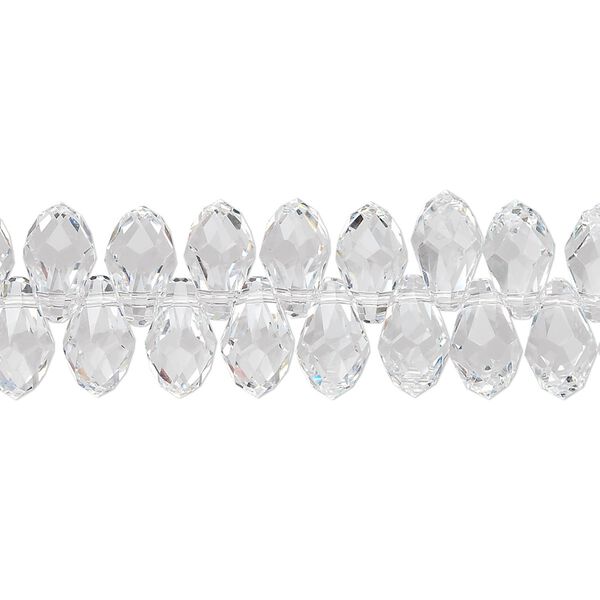 Briolette 4pk crystal, Crystal Passions® 9x5mm pendant drop 6007 image number 0