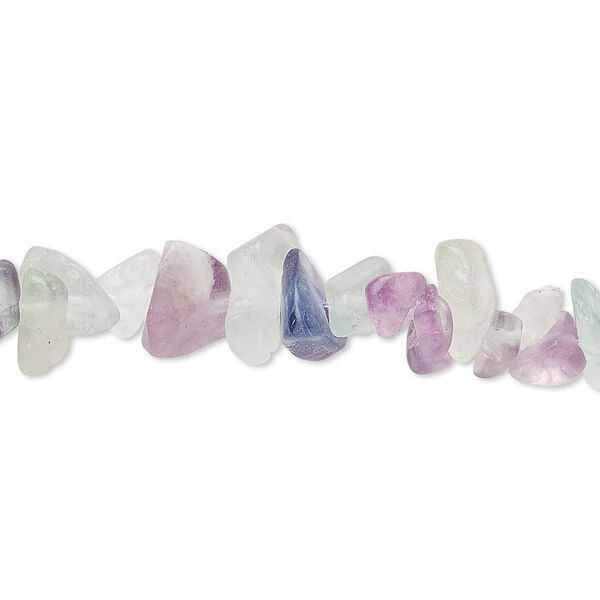 Rainbow fluorite 1pkg1, chip bead natural 32 inch medium image number 0