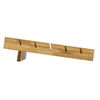 Display, earring card, lacquered bamboo, brown, 15x5.5 inch inclined. Sold individually. image number 3