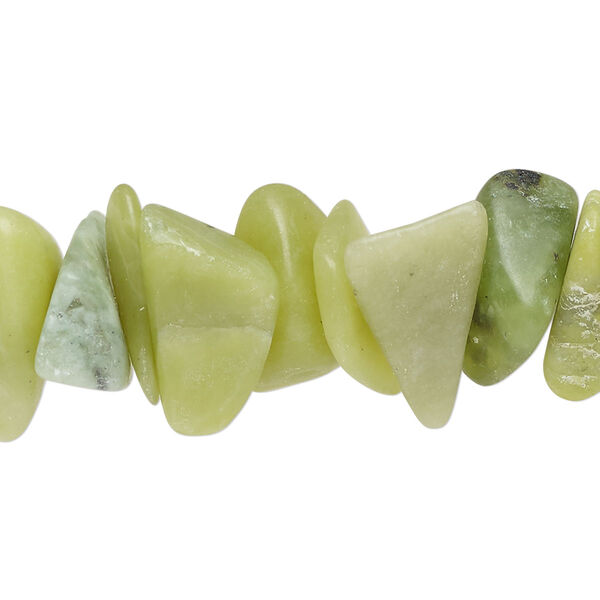 Olive new "jade" 1pkg1, chip bead natural C grade, 15.5-16 inch extra-large image number 0