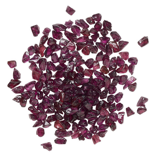 Rhodolite garnet 1pkg1, undrilled inlay chip natural 1 oz mini image number 0