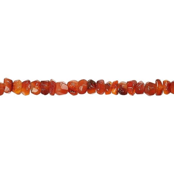 Bead, carnelian (dyed / heated), medium to dark, 4x2mm-5x3mm hand-cut faceted rondelle, C grade, Mohs hardness 6-1/2 to 7. Sold per 13-inch strand. image number 0