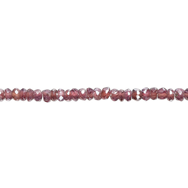 Moonstone 1pkg1, hand-cut faceted rondelle bead B- grade, 13 inch 3x2mm image number 0