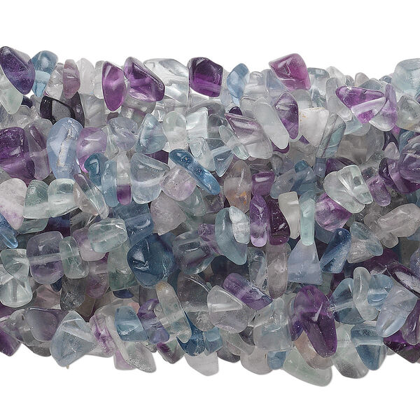 Rainbow fluorite 1pkg10, chip bead natural 34 inch medium image number 0