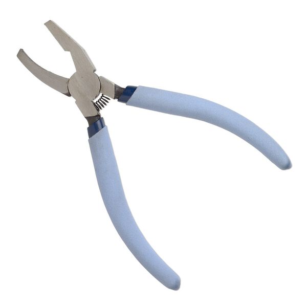Pliers, Slumpy's Tarheel Tools™, breaker-grozer, steel and plastic, blue and light blue, 6 inches. Sold individually. image number 0