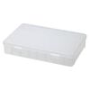 Organizer, plastic, clear, 7-3/4 x 1-1/2 x 5-1/2 inch rectangle with 24 adjustable compartments. Sold individually. image number 1