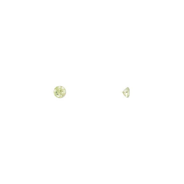 Peridot 1pkg10, hand-cut faceted round gem natural A grade, 2.5mm image number 0