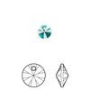 Drop 720pk emerald, Swarovski® 6mm pendant mini disk 6428 image number 0