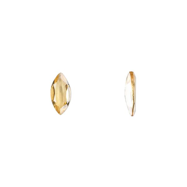 Citrine 1pkg1, hand-cut faceted marquise gem 10x5mm image number 0