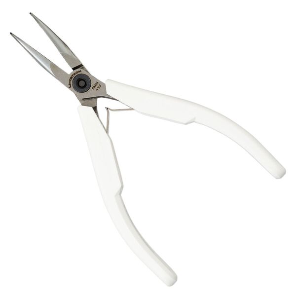 Pliers Lindstrom® Supreme series 1pkg1 alloyed steel, 5-1/8 inches bent-nose, white / silver (PLR-7892) image number 0