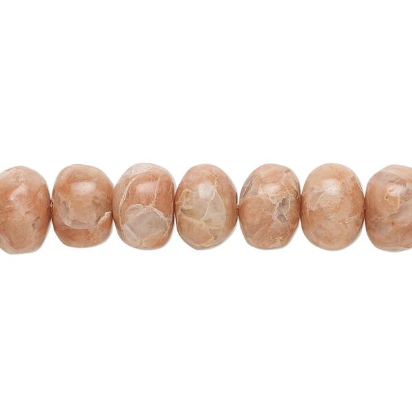 Rose jasper 1pkg1, hand-cut rondelle bead natural 14 inch 9x5mm-9x6mm image number 0