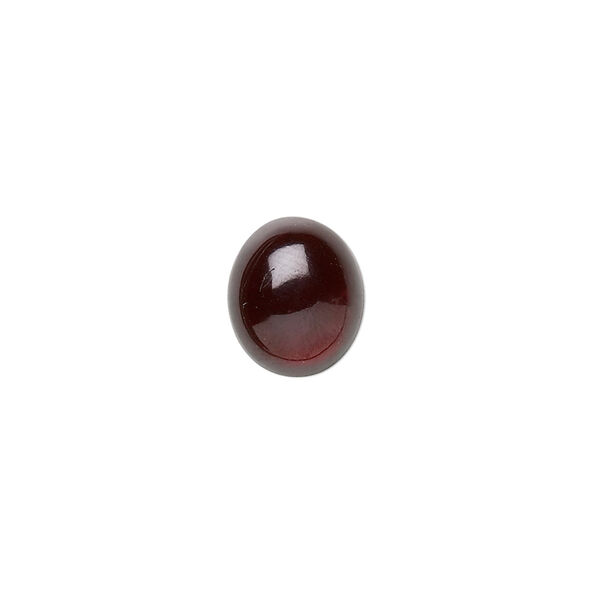 Garnet 1pkg2, hand-cut calibrated oval cab natural 8x6mm image number 0