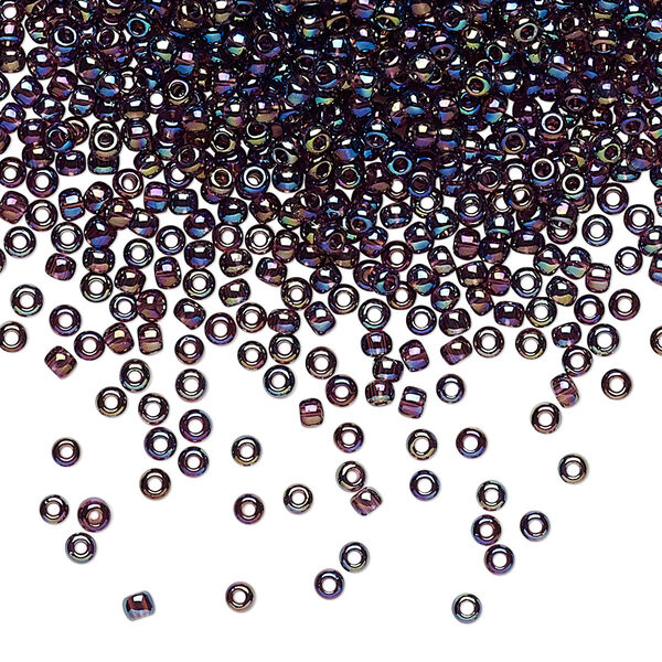 Seed bead, TOHO BEADS®, glass, pkg/250g, #11 round, translucent rainbow amethyst (TR-11-166C). image number 0